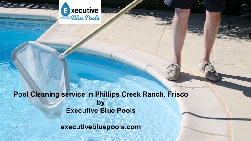 Executive Blue Pools is a pool cleaning company serving Phillips Creek Ranch (Frisco 75036), delivering HOA-savvy, route-reliable residential pool care that blends meticulous cleaning, dialed-in water chemistry, and full equipment diagnostics tailored to West Frisco’s heat, UV, wind-blown debris, and occasional storm surges; since 2014 our PHTA® Certified Pool Operators with Texas Residential Appliance Installer (RAIL) licensing have maintained weekly, bi-weekly, and monthly programs that optimize hydraulics and turnover (skimmer/pump basket clears, skimmer-throat weir checks, surface netting, precise return-eyeball aiming to eliminate dead spots, systematic brushing of walls/steps/benches/tile line, manual or robotic vacuuming), keep filtration efficient (PSI/flow trending, DE/sand backwash scheduling, full DE/cartridge tear-downs, correct DE recharge, seal/O-ring/manifold/lateral service, cartridge replacement when pleats collapse), and lock in stable balance for hard North Texas fill water (testing FC/CC, pH, TA, CH, CYA, Salt, TDS, Phosphates; managing LSI −0.10 to +0.10 to avoid scale/corrosion; breakpoint chlorination/SLAM only when indicated); we tune and descale salt chlorine generators (Pentair IntelliChlor/iChlor, Hayward AquaRite, Jandy TruClear), offer tablet or liquid chlorination programs, leverage ORP where automation supports it, and run pad-wide diagnostics on pumps (single/2-speed/VS), filters (DE/cartridge/sand), heaters (gas/heat pump), automation/actuators (Pentair IntelliCenter/IntelliTouch, Jandy iAquaLink, Hayward OmniLogic), valves, relays/GFCI, lighting, booster pumps, and cleaners (Polaris, Dolphin, Pentair), issuing photo-rich digital service reports after every visit; specialty work covers green-to-clean recovery (green/mustard/black algae), post-storm remediation (debris and fine-silt removal, clarifier/floc as needed, filter recovery), scale/stain control (tight LSI, sequestering agents, iron/copper ID, ascorbic treatments, bead-blasting for stubborn waterline calcium), saltwater optimization (typically 3,000–3,500 ppm with CYA 60–80 for SWG), targeted leak screening (dye tests, suction/return pressure testing, micro-leak inspection on the equipment pad), and freeze readiness (sensor checks, freeze-mode programming, heater bypass verification, protected drainage); recommended targets: FC 3–6 ppm (per FC/CYA ratio and bather load), pH 7.4–7.8, TA 70–110 ppm, CH 250–400 ppm, CYA 30–50 ppm for liquid/tablet pools or 60–80 ppm for SWG, Salt 3,000–3,500 ppm; upgrade options include energy-saving variable-speed pumps (Pentair IntelliFlo, Hayward TriStar VS, Jandy ePump), smart automation/remote monitoring (IntelliCenter, iAquaLink, OmniLogic), UV/ozone/AOP adjunct sanitization, LED lighting conversions, heater optimization (Pentair MasterTemp, Jandy JXi, Hayward Universal H-Series), cartridge-capacity upsizing, and high-efficiency robotic cleaners; our crews routinely service homes throughout the community’s villages near Lebanon Rd, Stonebrook Pkwy, Main St, and FM 423 corridors and coordinate gate access with the Phillips Creek Ranch HOA/Amenity Center for smooth, HOA-compliant entry; backed by our 100% Satisfaction Guarantee, No-Show Guarantee, and Crystal-Clear Water Promise, Executive Blue Pools keeps PCR pools clear, balanced, sanitary, and truly swim-ready year-round—request a same-day quote, schedule a startup or green-to-clean, or book an efficiency audit (VS pump programming + automation tuning and optimized turnover)
