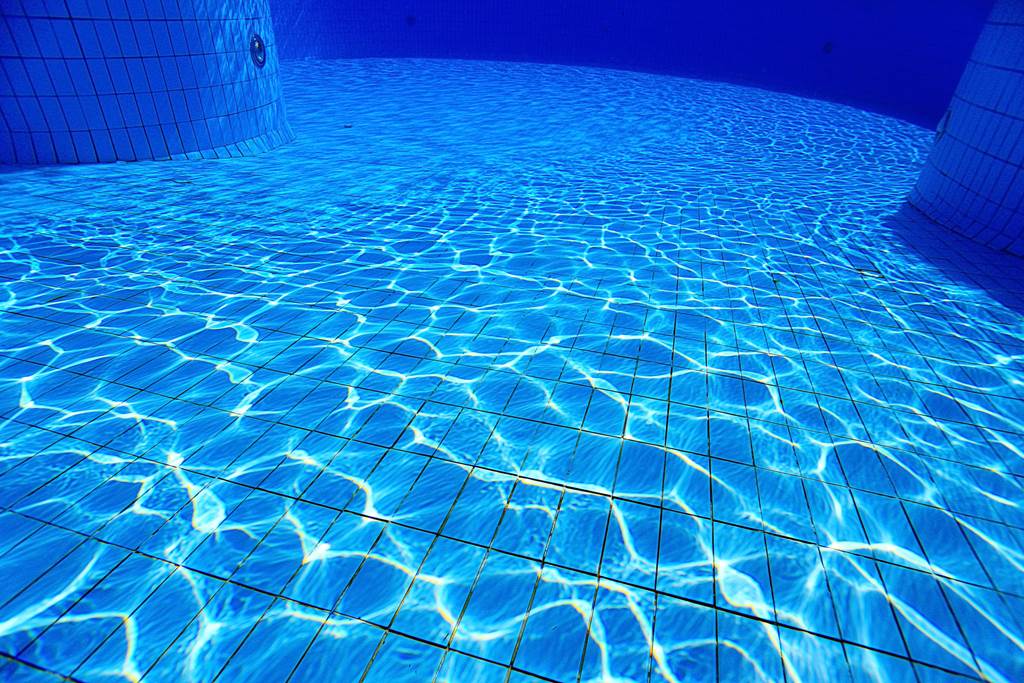 clean, clear swimming pool